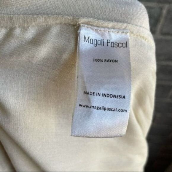 Magali Pascal Ivory Cream Embroidered Floral Dress - Picture 11 of 12